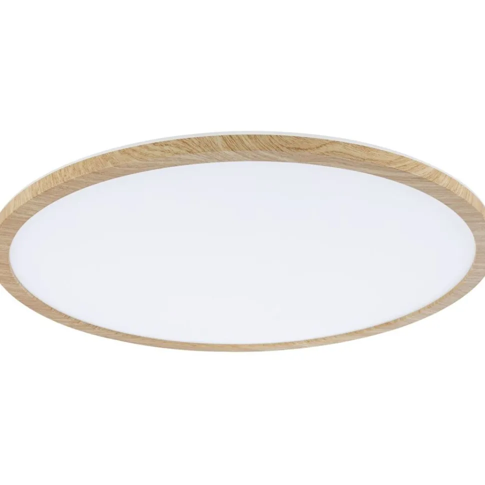 LED-paneeli Paulmann Atria Shine Backlight, IP44, Ø19cm, 11.2W, 4000K, puunruskea