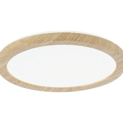 LED-paneeli Paulmann Atria Shine Backlight, IP44, Ø19cm, 11.2W, 4000K, puunruskea