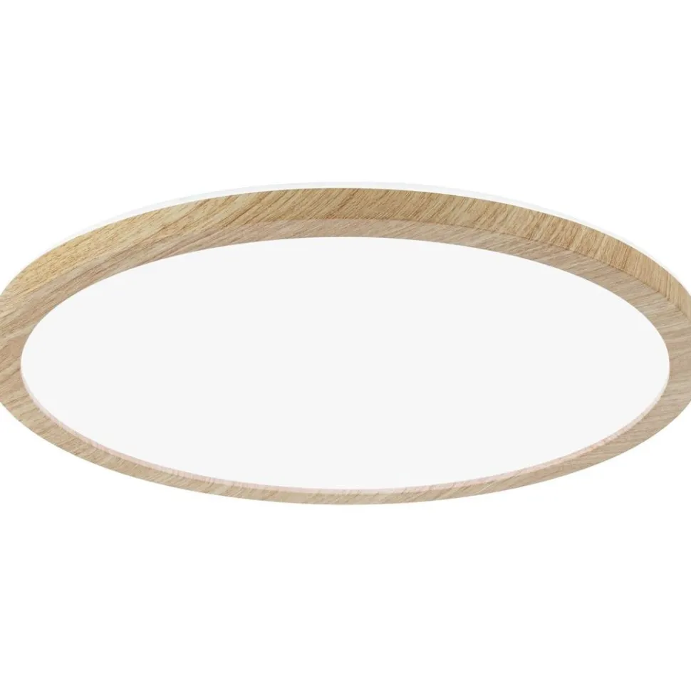 LED-paneeli Paulmann Atria Shine Backlight, IP44, Ø19cm, 11.2W, 4000K, puunruskea