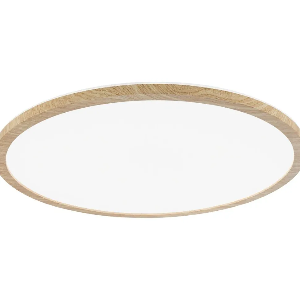 LED-paneeli Paulmann Atria Shine Backlight, IP44, Ø19cm, 11.2W, 4000K, puunruskea