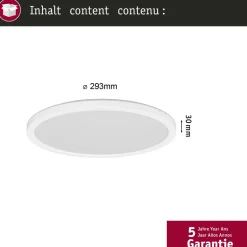LED-paneeli Paulmann Atria Shine Backlight Ø190mm liiketunnistin 11.2W IP44 850lm 4000K valkoinen