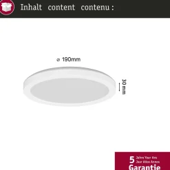 LED-paneeli Paulmann Atria Shine Backlight Ø190mm liiketunnistin 11.2W IP44 850lm 4000K valkoinen