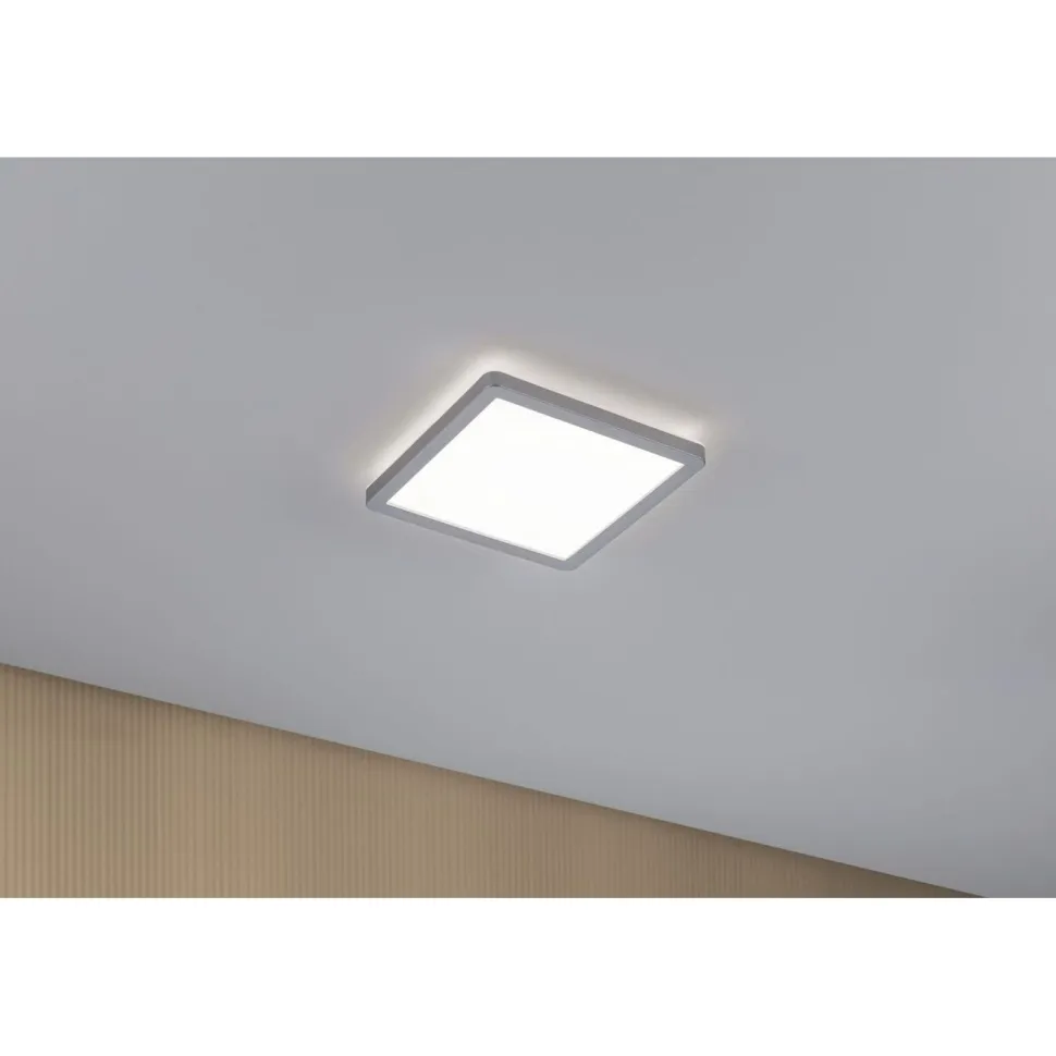 LED-paneeli Paulmann Atria Shine Backlight, 19x19cm, 11.2W, 4000K, mattakromi