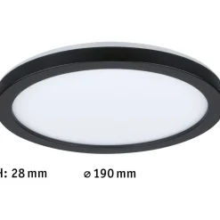 LED-paneeli Paulmann Atria Shine Backlight, Ø19cm, 11.2W, 4000K, mattakromi