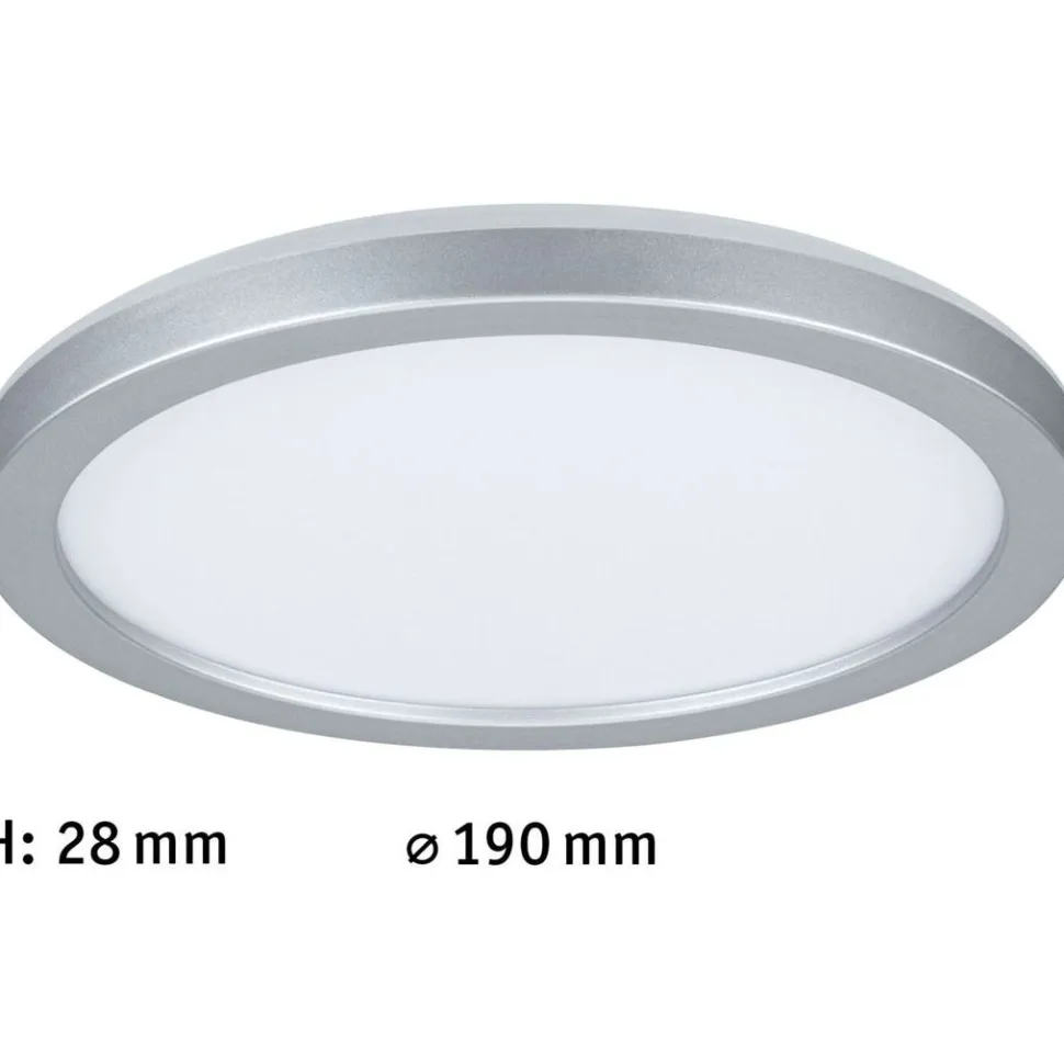 LED-paneeli Paulmann Atria Shine Backlight, Ø19cm, 11.2W, 4000K, mattakromi