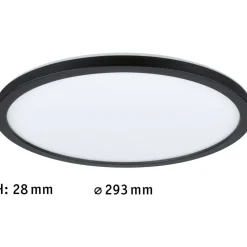 LED-paneeli Paulmann Atria Shine Backlight, Ø29.3cm, 16W, 4000K, mattakromi
