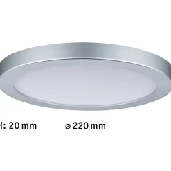 LED-paneeli Paulmann Atria, Ø22cm, 15W, 4000K, mattakromi