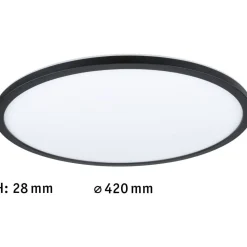 LED-paneeli Paulmann Atria Shine Backlight, Ø42cm, 22W, 4000K, himmennettävä, mattakromi