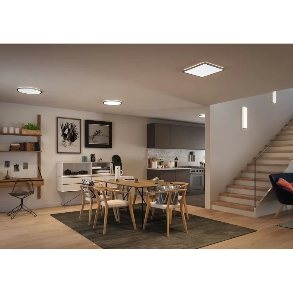 LED-paneeli Paulmann Atria Shine Backlight, Ø42cm, 22W, 4000K, himmennettävä, mattakromi