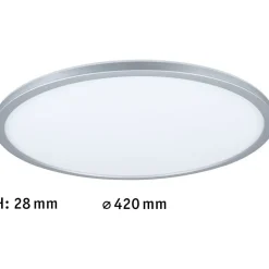 LED-paneeli Paulmann Atria Shine Backlight, Ø42cm, 22W, 4000K, himmennettävä, mattakromi