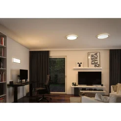 LED-paneeli Paulmann Atria Shine Backlight, Ø29.3cm, 12W, RGBW, himmennettävä, mattakromi