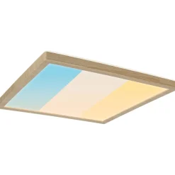 LED-paneeli Paulmann Atria Shine IP44 298x298mm 15.7W 2100lm White Switch puunruskea tammi