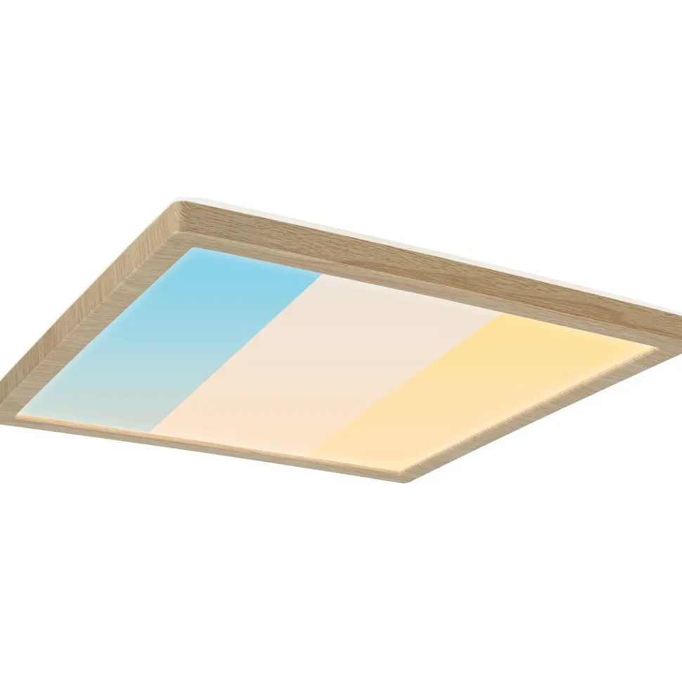 LED-paneeli Paulmann Atria Shine IP44 298x298mm 15.7W 2100lm White Switch puunruskea tammi
