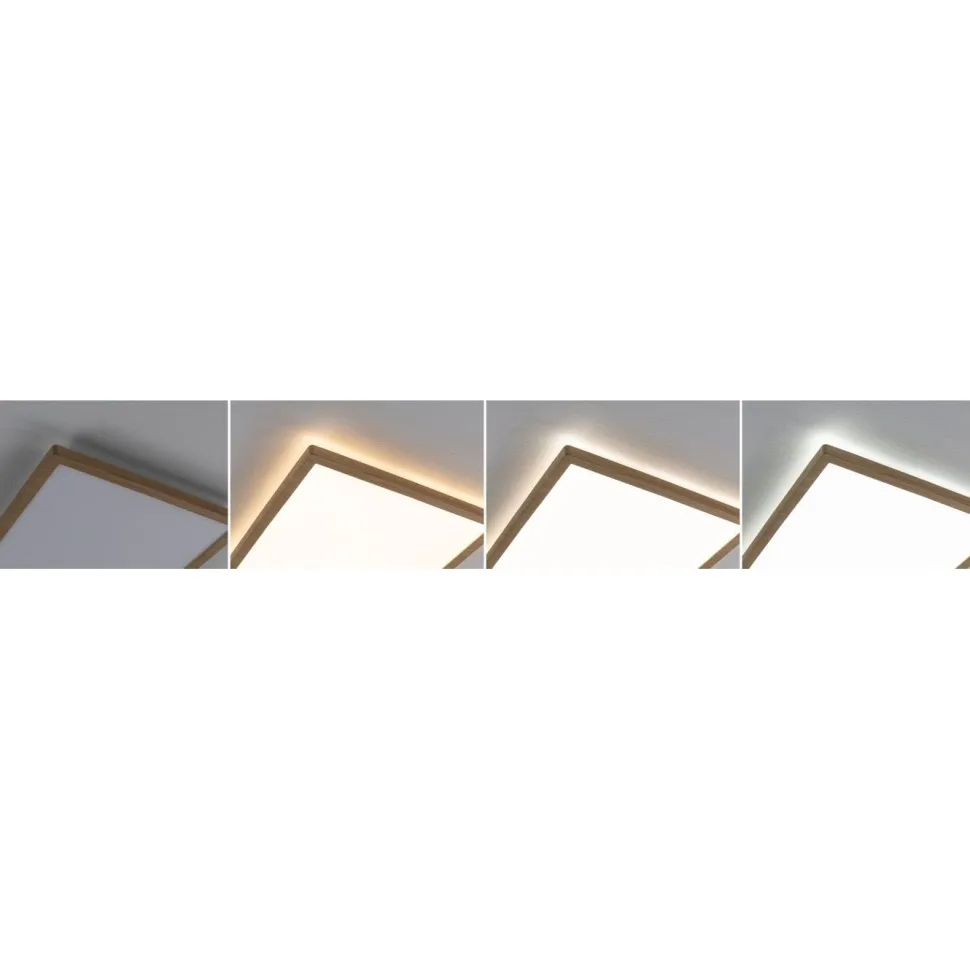 LED-paneeli Paulmann Atria Shine IP44 298x298mm 15.7W 2100lm White Switch puunruskea tammi