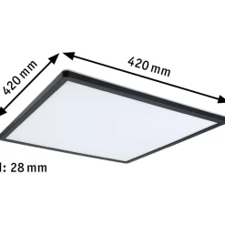LED-paneeli Paulmann Atria Shine Backlight, 42x42cm, 22W, 4000K, himmennettävä, mattakromi