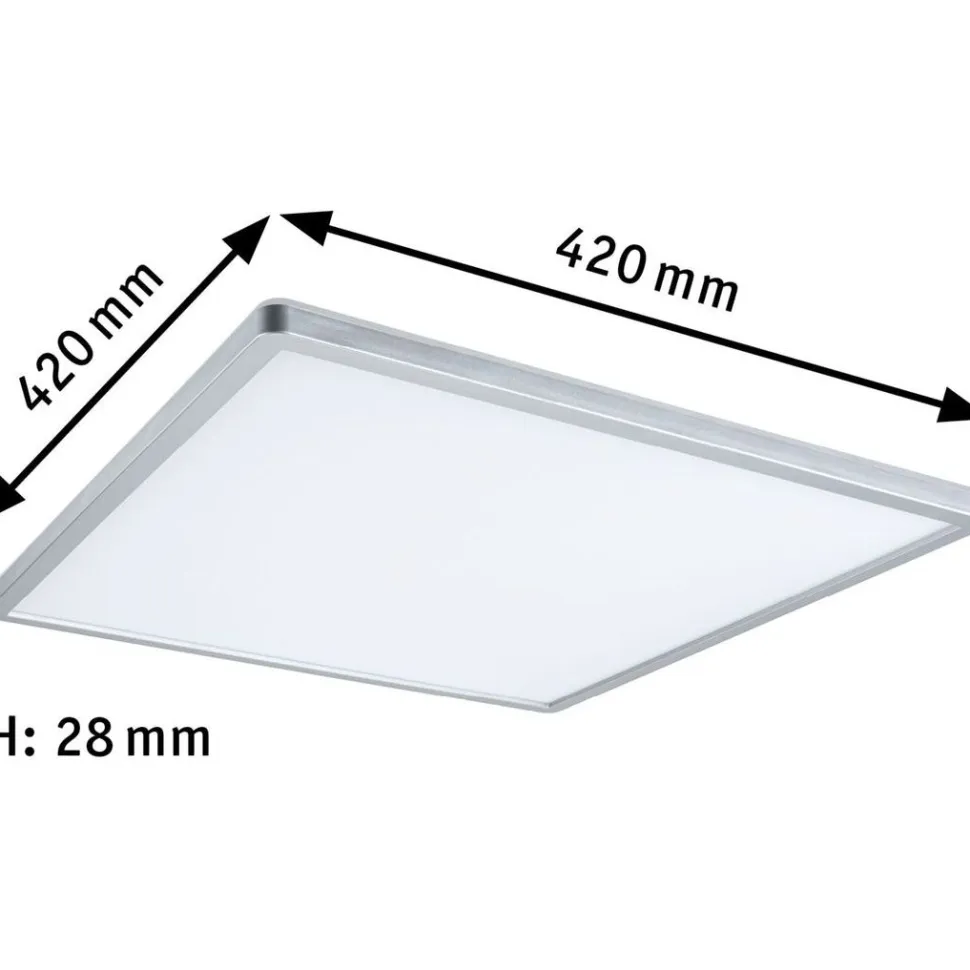 LED-paneeli Paulmann Atria Shine Backlight, 42x42cm, 22W, 4000K, himmennettävä, mattakromi
