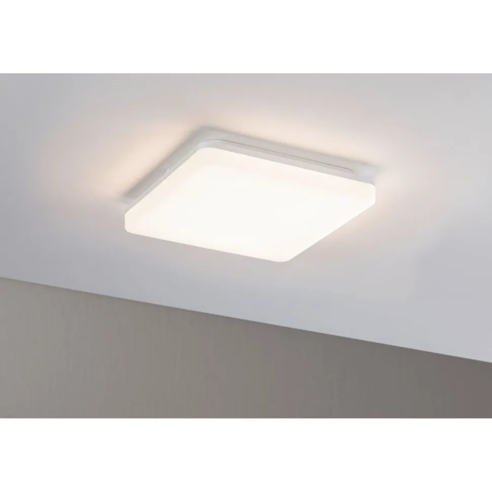 LED-paneeli Paulmann Cela, IP44, 28x28mm, 15.5W, säädettävä värilämpötila, mattavalkoinen