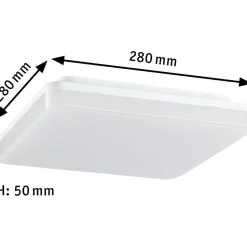 LED-paneeli Paulmann Cela, IP44, 28x28mm, 15.5W, säädettävä värilämpötila, mattavalkoinen