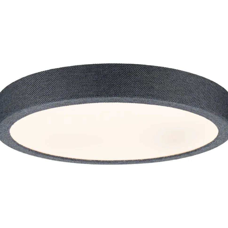 LED-paneeli Paulmann Cosara, IP44, Ø30cm, 15W, 3000K, tummanharmaa