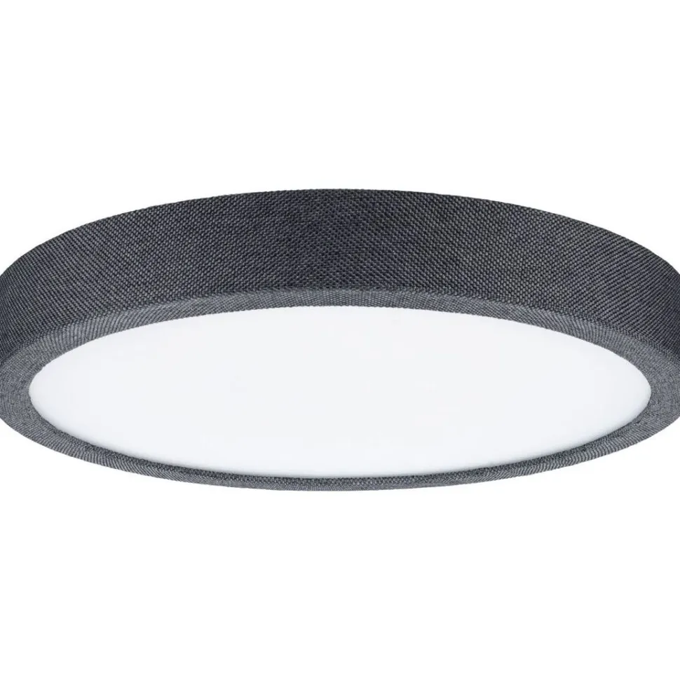 LED-paneeli Paulmann Cosara, IP44, Ø30cm, 15W, 3000K, tummanharmaa