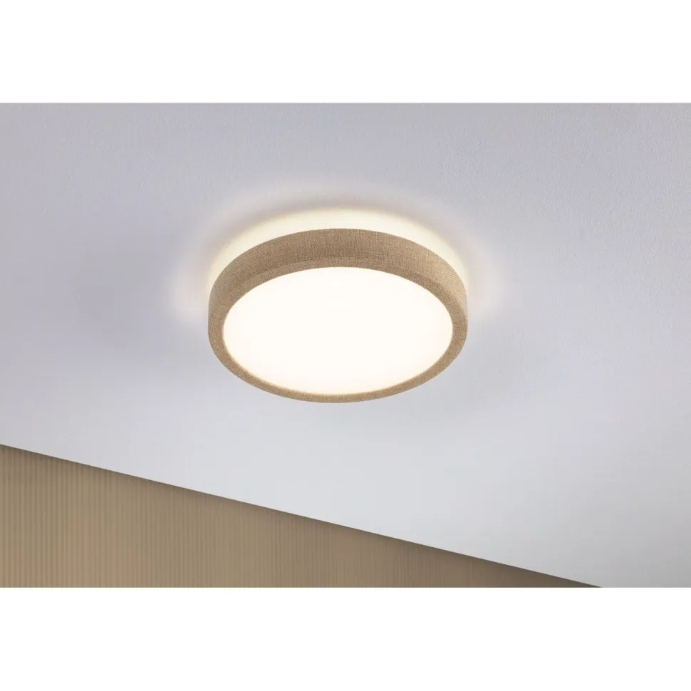 LED-paneeli Paulmann Cosara, IP44, Ø30cm, 15W, 3000K, tummanharmaa