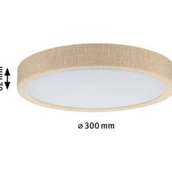 LED-paneeli Paulmann Cosara, IP44, Ø30cm, 15W, 4000K, beige