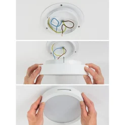 LED-paneeli Paulmann Cosara, IP44, Ø30cm, 15W, 4000K, beige