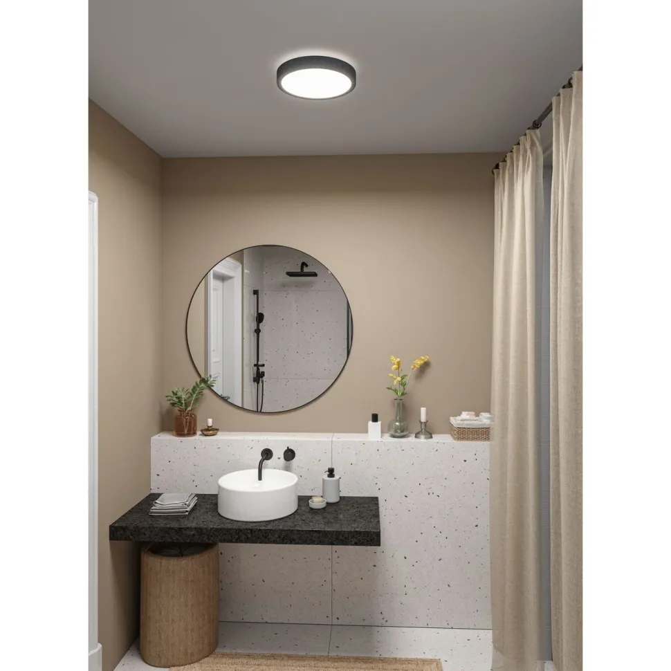 LED-paneeli Paulmann Cosara, IP44, Ø30cm, 15W, 4000K, beige