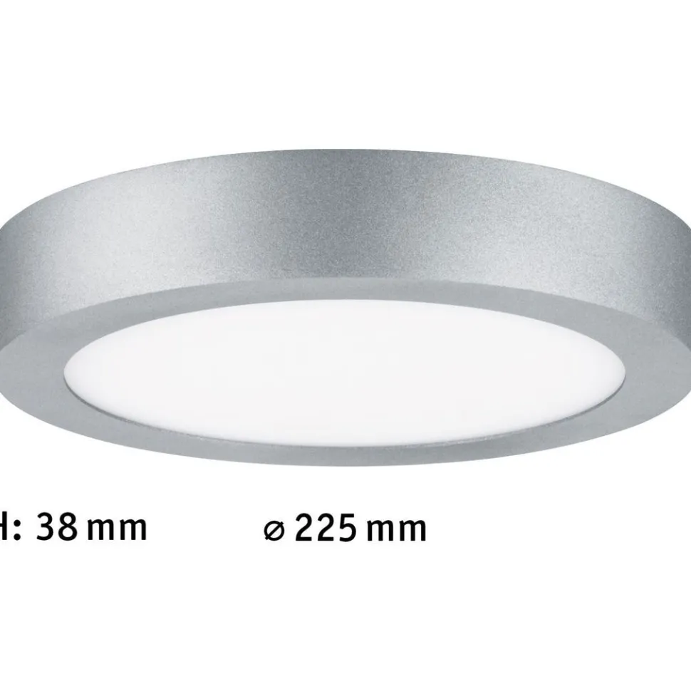LED-paneeli Paulmann Lunar, Ø22.5cm, 12.5W, 3000K, mattavalkoinen