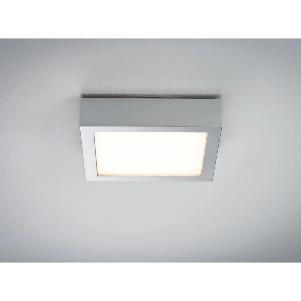 LED-paneeli Paulmann Lunar, 17x17cm, 11W, 3000K, mattakromi