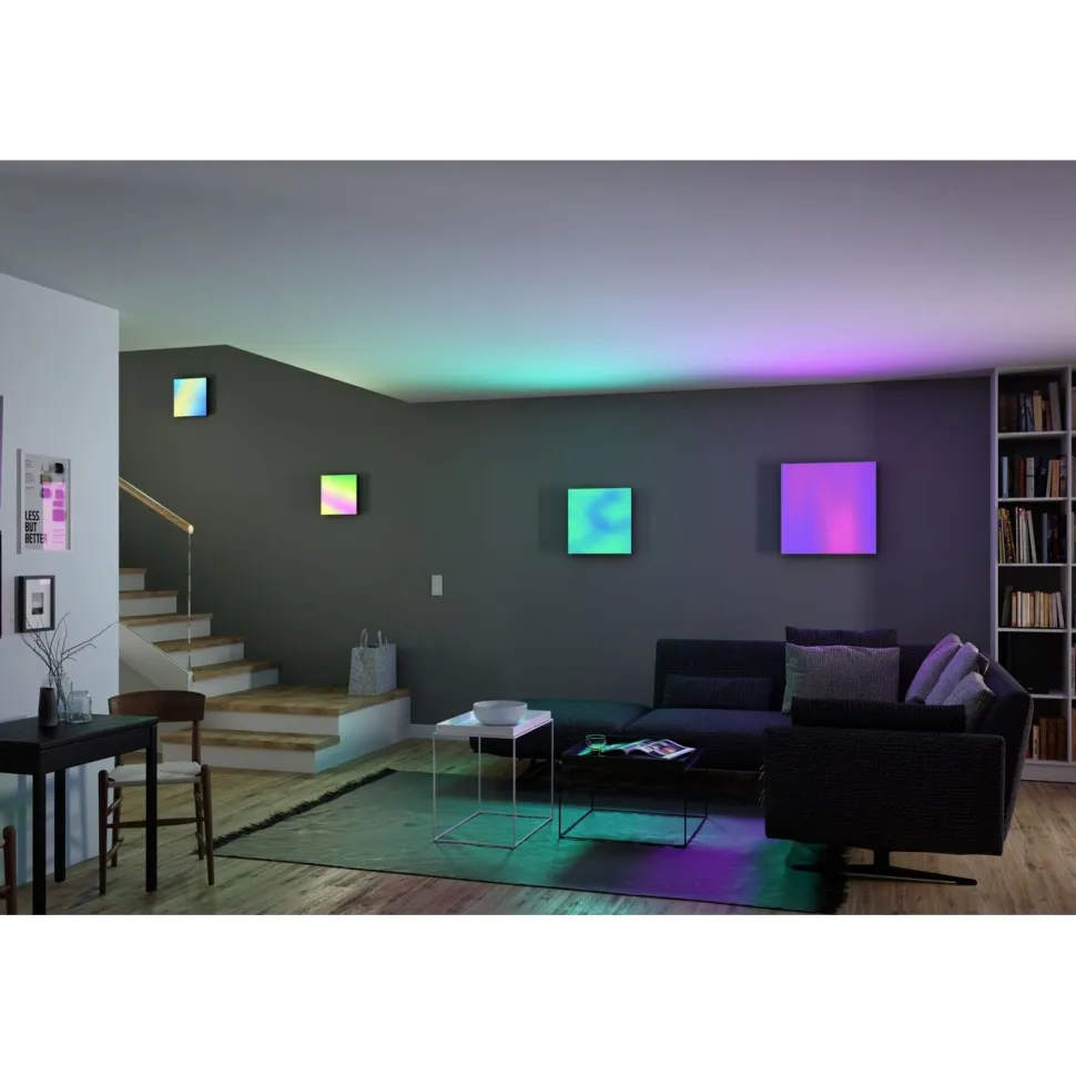 LED-paneeli Paulmann Velora, 45x45cm, 19W, 3000-6500K, RGBW, himmennettävä, valkoinen