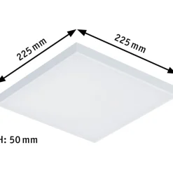 LED-paneeli Paulmann Velora, 22.5x22.5cm, 12W, 3000K, himmennettävä, mattavalkoinen