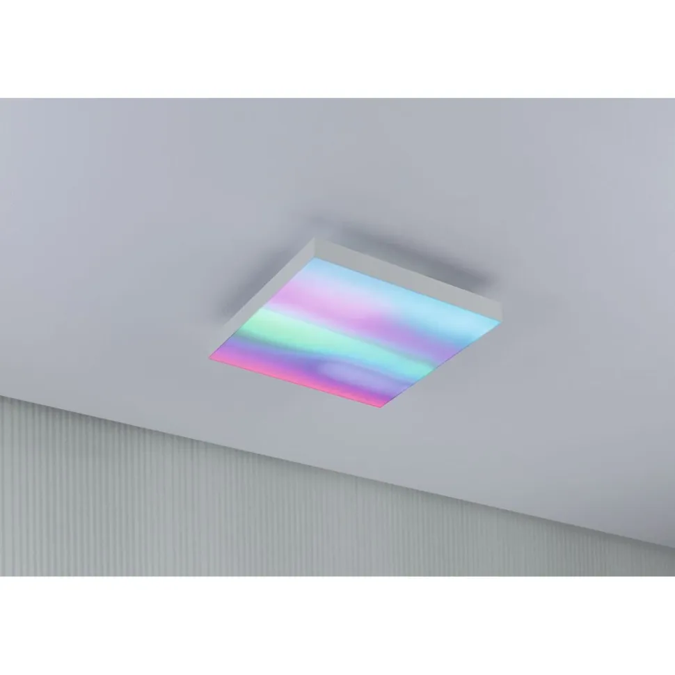 LED-paneeli Paulmann Velora, 29.5x29.5cm, 13.2W, 3000-6500K, RGBW, himmennettävä, valkoinen