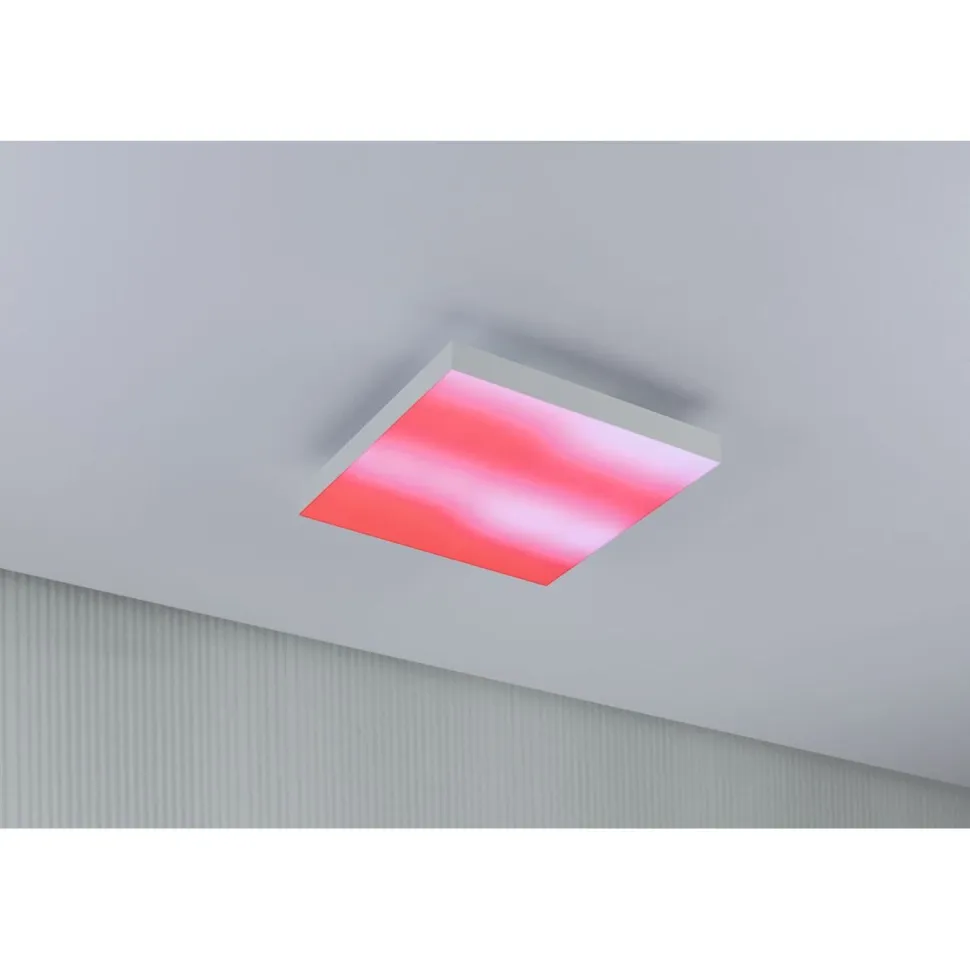 LED-paneeli Paulmann Velora, 29.5x29.5cm, 13.2W, 3000-6500K, RGBW, himmennettävä, valkoinen