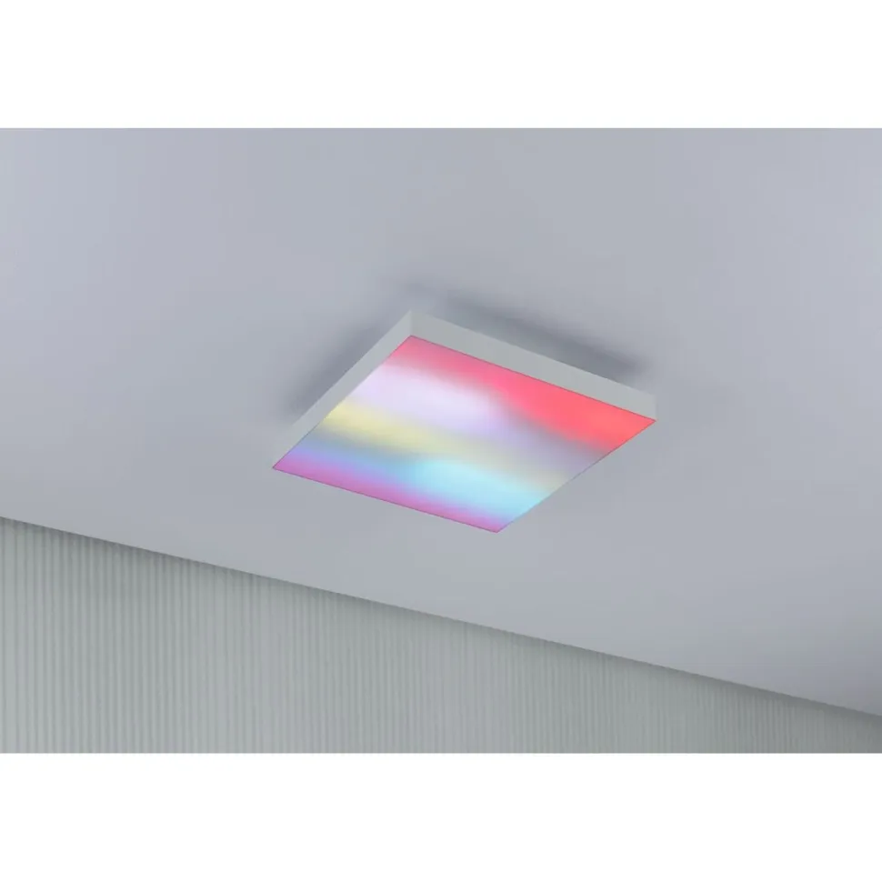 LED-paneeli Paulmann Velora, 29.5x29.5cm, 13.2W, 3000-6500K, RGBW, himmennettävä, valkoinen