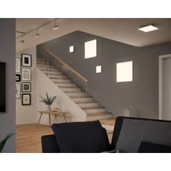 LED-paneeli Paulmann Velora, Smart Home Zigbee 3.0, 59.5x59.5cm, 19.5W, säädettävä värilämpötila, himmennettävä, mattavalkoinen