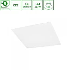 LED-paneeli Spectrum Algine Backlight 25/40/45W CCT 90° 620x620x34mm valkoinen