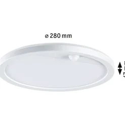 LED-paneeli ulkokäyttöön Paulmann Lamina, IP44, 28cm, 3000K, liiketunnistin, korroosionkestävä, musta