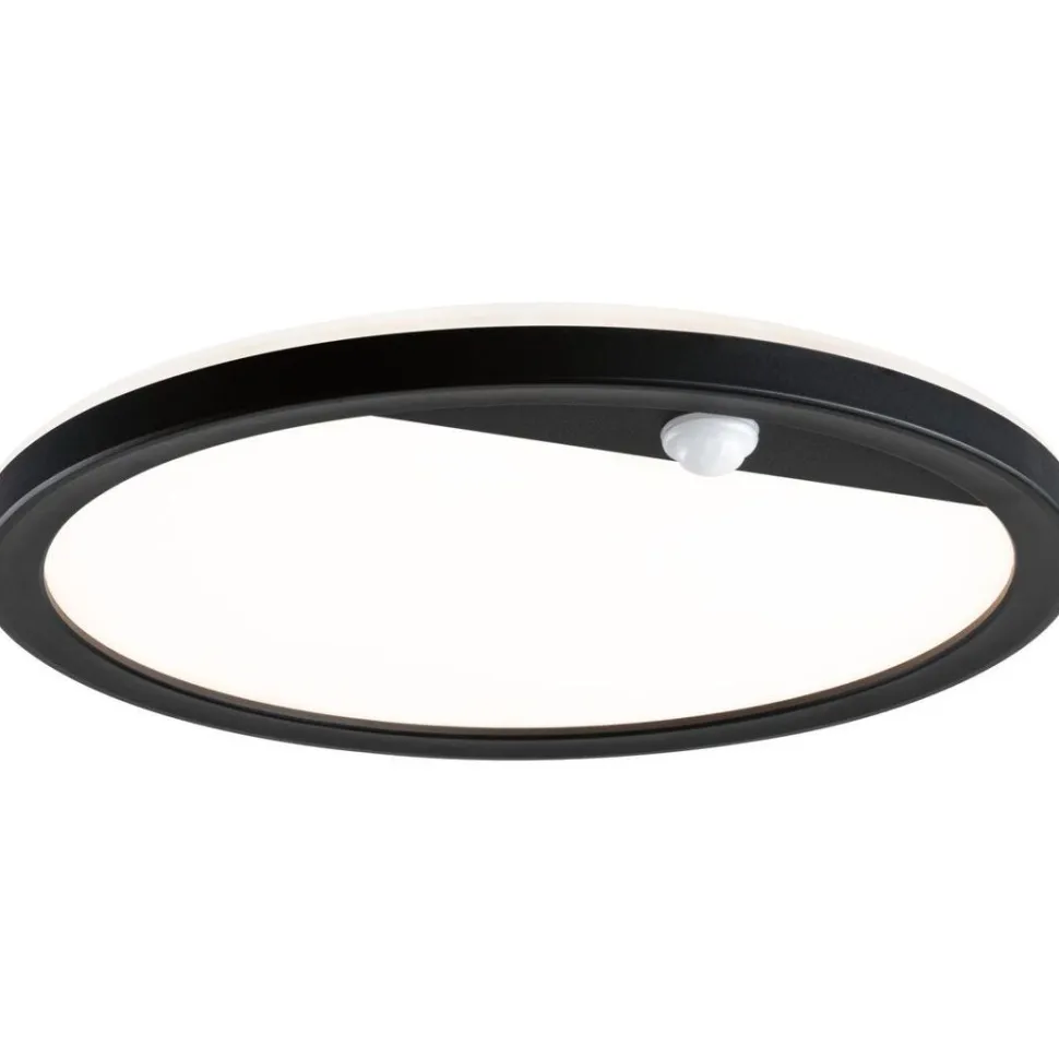 LED-paneeli ulkokäyttöön Paulmann Lamina, IP44, 28cm, liiketunnistin, hämärätunnistin, säädettävä värilämpötila, valkoinen