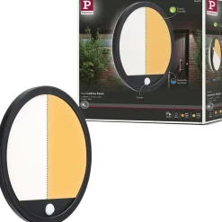 LED-paneeli ulkokäyttöön Paulmann Lamina, IP44, 28cm, liiketunnistin, hämärätunnistin, säädettävä värilämpötila, valkoinen