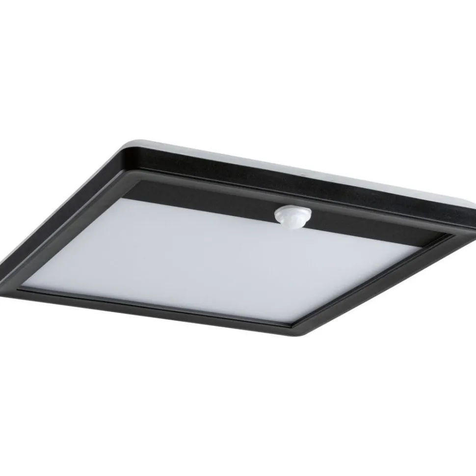 LED-paneeli ulkokäyttöön Paulmann Lamina, IP44, 25x25cm, liiketunnistin, hämärätunnistin, säädettävä värilämpötila, valkoinen
