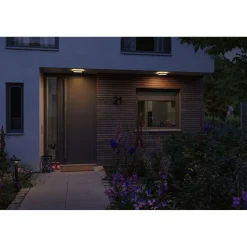 LED-paneeli ulkokäyttöön Paulmann Lamina, IP44, 25x25cm, liiketunnistin, hämärätunnistin, säädettävä värilämpötila, valkoinen