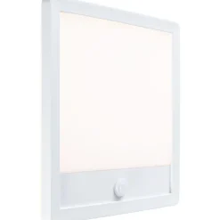 LED-paneeli ulkokäyttöön Paulmann Lamina, IP44, 25x25cm, liiketunnistin, hämärätunnistin, säädettävä värilämpötila, valkoinen