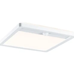 LED-paneeli ulkokäyttöön Paulmann Lamina, IP44, 25x25cm, 3000K, liiketunnistin, korroosionkestävä, valkoinen