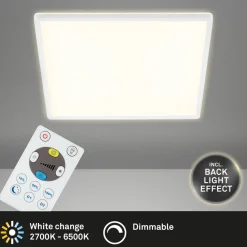 LED-paneeli Briloner Slim Ultra Flat CCT LED KS 22W 42x42cm kaukosäädin himmennettävä musta