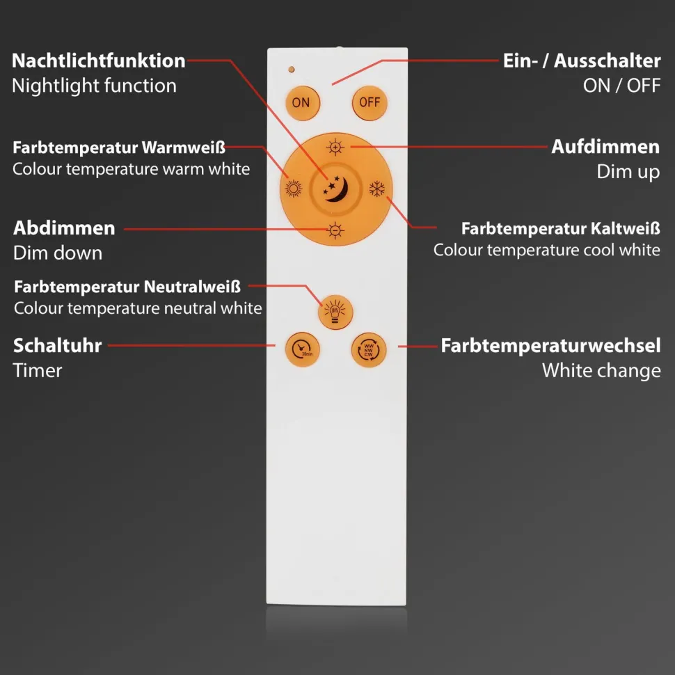 LED-paneeli Heat LED CCT 36W 3800lm 1195x295x80mm kaukosäädin himmennettävä harjattu teräs