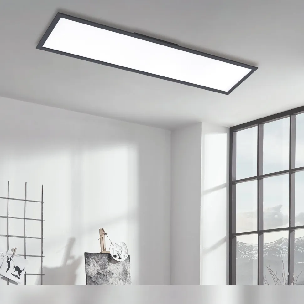 LED-paneeli Heat 48W 5100lm 3000K 1195x295x80mm musta