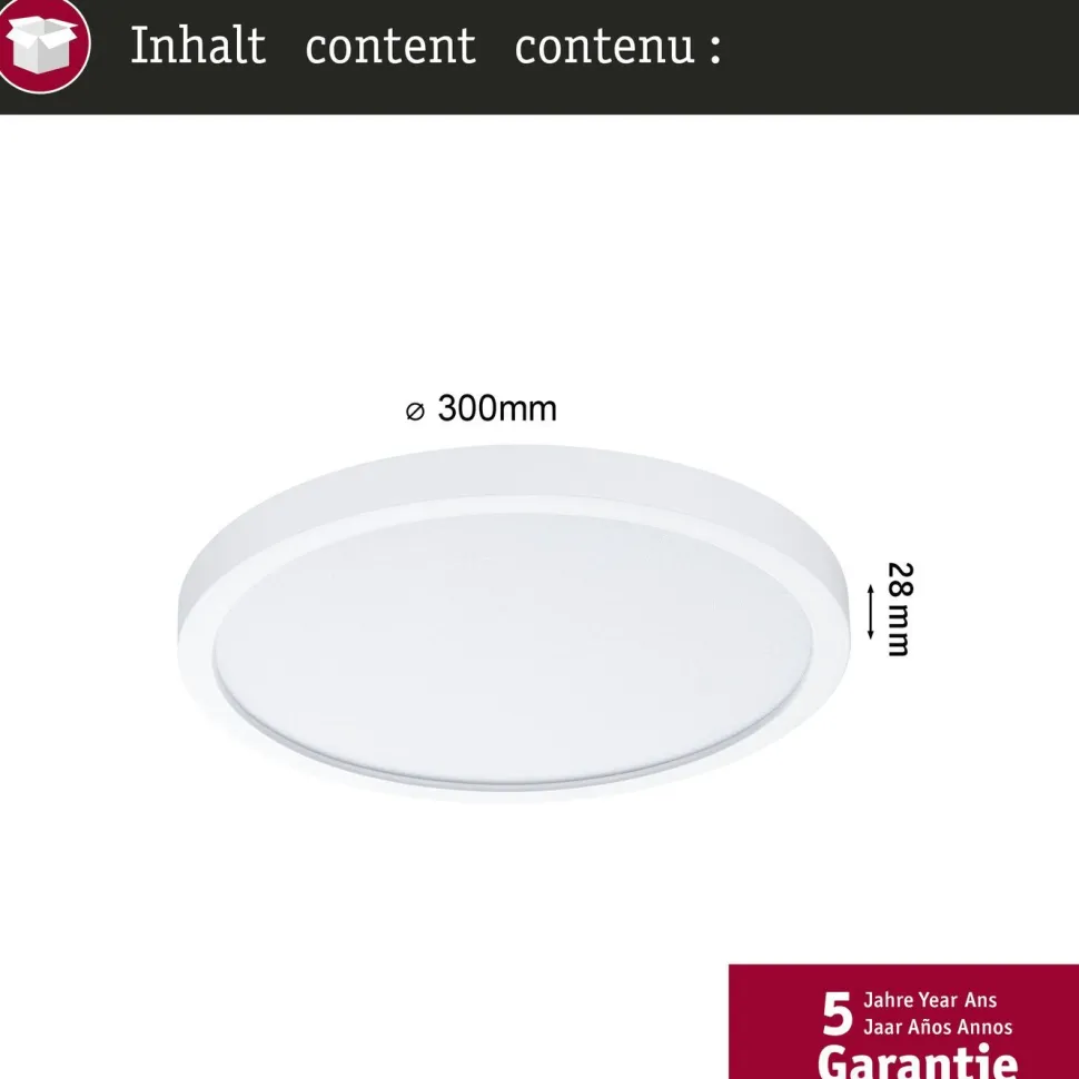 LED-paneeli Paulmann Alya Ø230mm 17W 1700lm 3000-6500K valkoinen