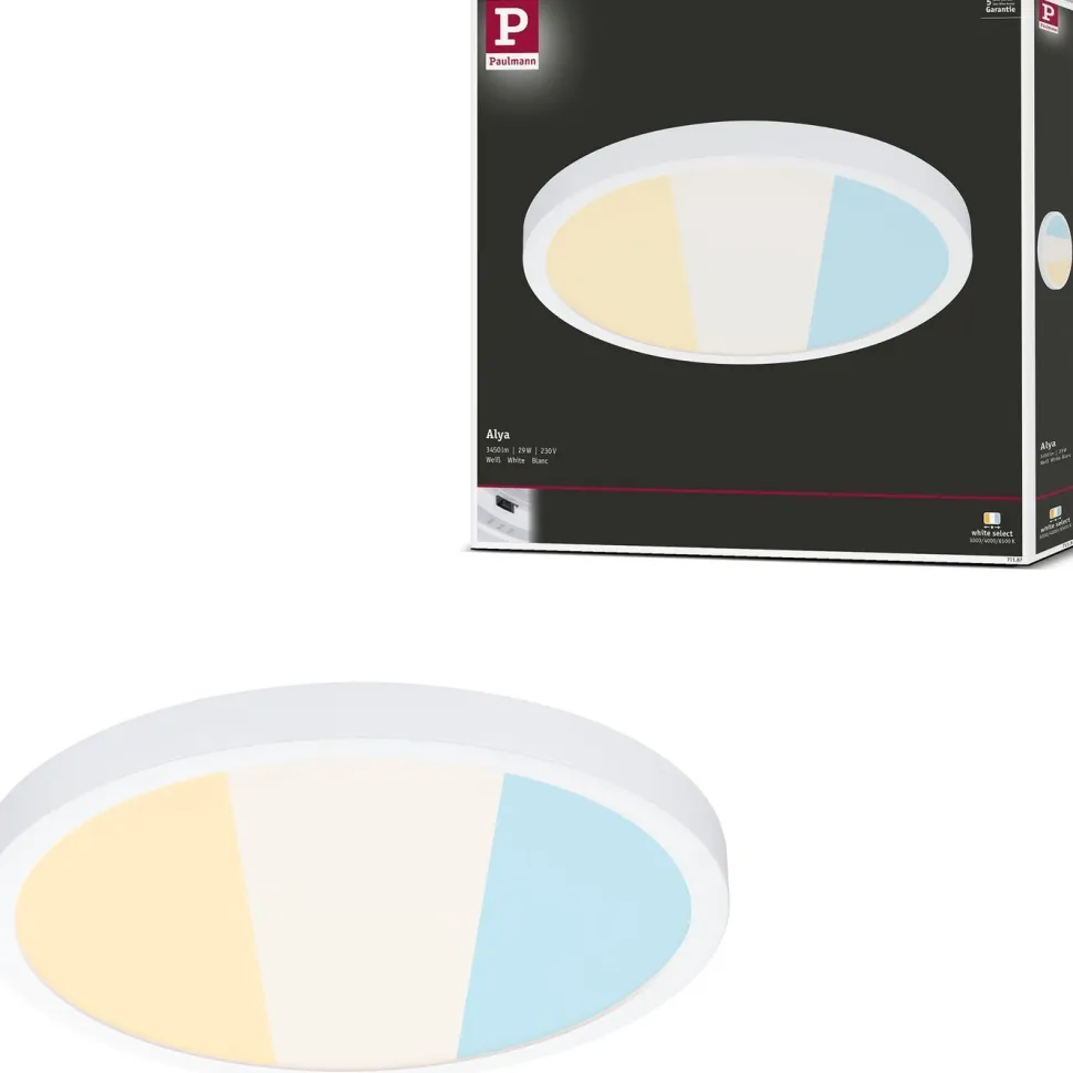 LED-paneeli Paulmann Alya Ø230mm 17W 1700lm 3000-6500K valkoinen