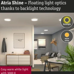 LED-paneeli Paulmann Atria Shine Backlight Ø190mm 11.2W IP44 850lm 4000K valkoinen